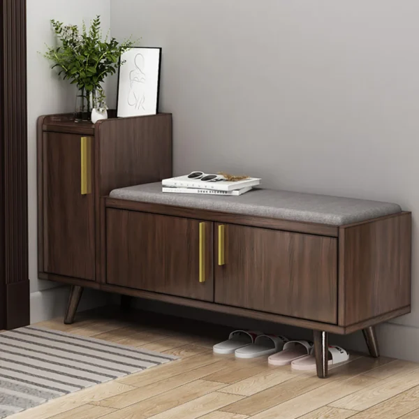 wooden shoe rack bench